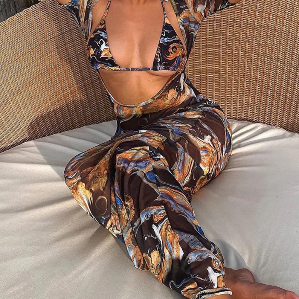 Mesh Maxi Beach Dress